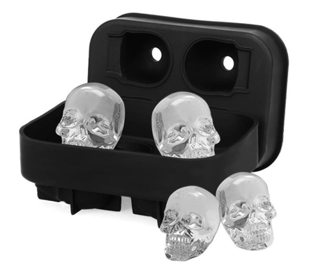 Fashion style ice cube tray FDA silicone ice molds skull ice mold