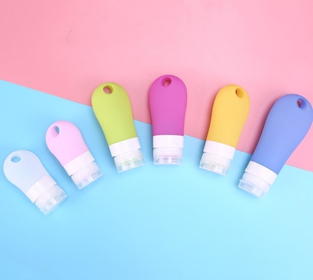 Empty Cute Bpa Free Silicone Travel Packing Bottle With Hook Hole