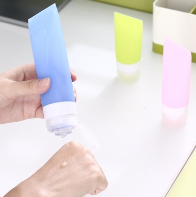 Refillable Lotion Silicone Travel Packing Bottle , Silicone Toiletry Bottles Durable