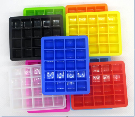 Commercial Closed Fancy Ice Cube Trays Compact With Lid Healthy High Capacity
