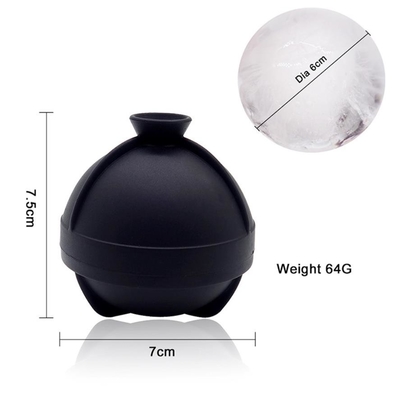 Custom Silicone Ice Ball Molds , Silicone Ice Sphere Molds Easy Filling Water