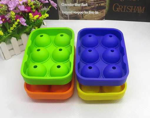 Jumbo Diamond Silicone Ice Ball Molds Food Grade Material Round
