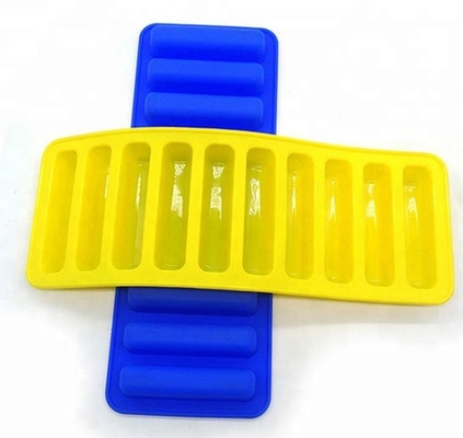 Bar High Temperature Silicone Molds , Non Stick Ice Cube Trays Cylinder Shape