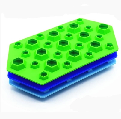 Jumbo Small Ice Cube Trays , Fun Ice Cube Trays 27 Cavity Large Capacity