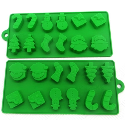 Christmas Cool Ice Cube Trays Food Safe Material Non Harmful  Storage Container