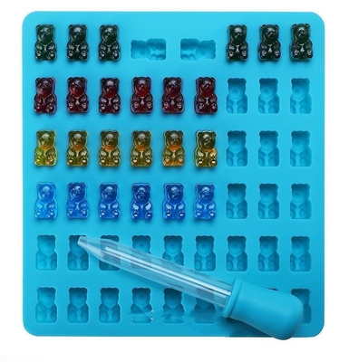 Gem Gummy Silicone Chocolate Molds , Chocolate Mold Trays Novelty