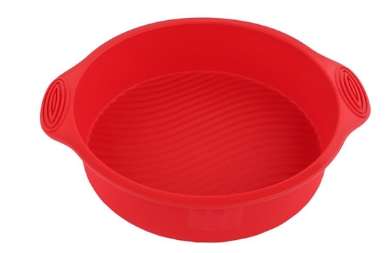 9 Inch Silicone Cake Molds Unbreakable Easile Stored Tasteless With Handle