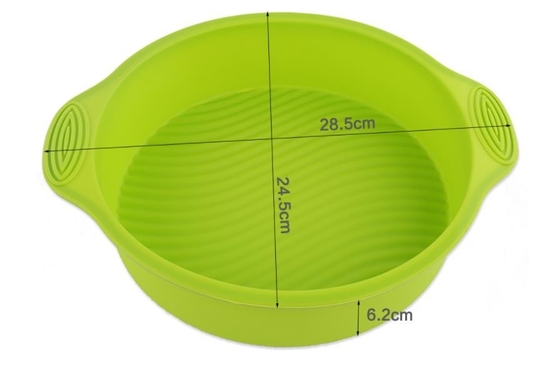 9 Inch Silicone Cake Molds Unbreakable Easile Stored Tasteless With Handle