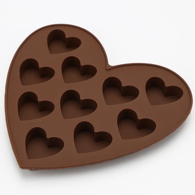 FDA  Heart Shaped Custom Made Chocolate Molds  -40~230°C Temperature Range