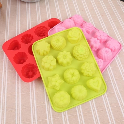 Flower Cocktail Silicone Ice Cube Molds 87g Lightweight Decorative