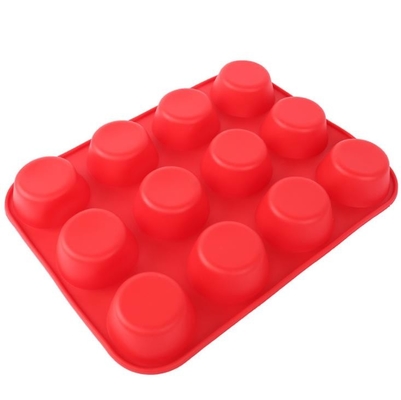 12 Cavity High Temperature Silicone Mold Quick Release 165g Net Weight Stackable