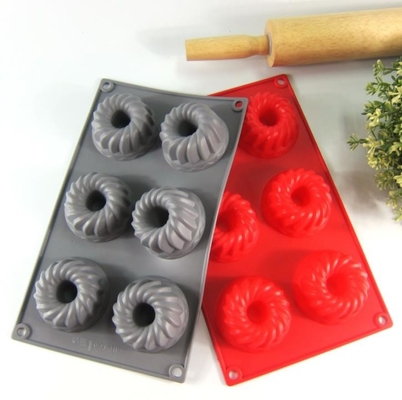 Lightweight Silicone Cake Molds Non Deformed Deshwasher Washable