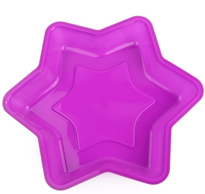 Food Grade Silicone Baking Tray , Silicone Bakeware Molds Hexagram Custom Design