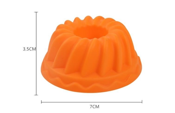 Screw Shape Silicone Cupcake Molds Kids Favorable Eco Friendly Freezer Safe