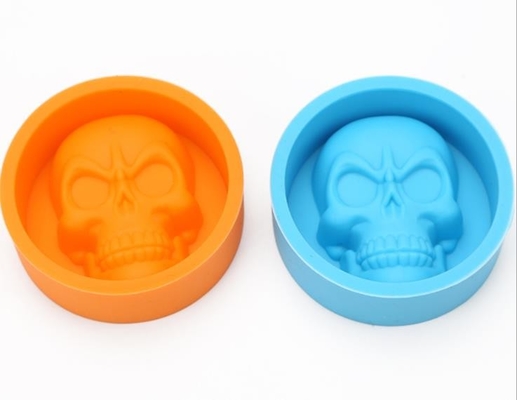 Bulk Small Size Mini Ice Cube Trays Single Skull Mold Multi Colors