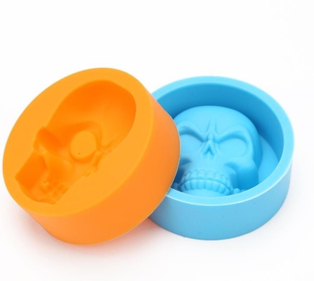 Bulk Small Size Mini Ice Cube Trays Single Skull Mold Multi Colors