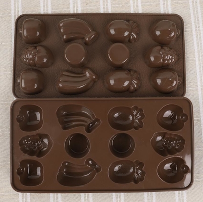 Fruit Custom Chocolate Bar Molds Tray Fancy Design Small Kirchen Accessories