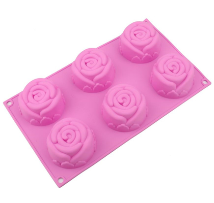 Multi Style Silicone Cake Pans , Silicone Muffin Tray Soft 29.5*17.3*3.7cm