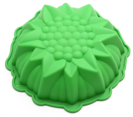 Bakeware Silicone Cupcake Liners Three Dimensional DIY 8 Inch Green Color