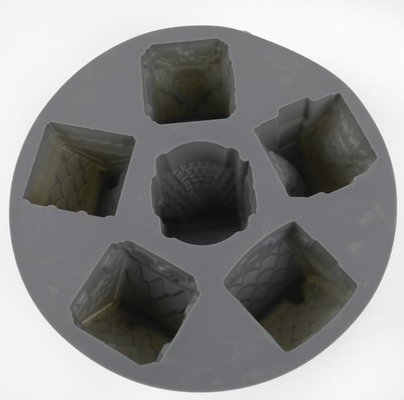 House Look High Temp Silicone Mold 6 Cavity Small Reusable Washable