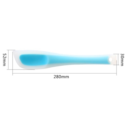 Translucent Silicone Spoon Spatula 3 PCS Food Safe FDA White Handle