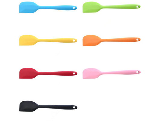 Long Thin Baking Silicone Spoon Spatula Non Harmful Material High Heat