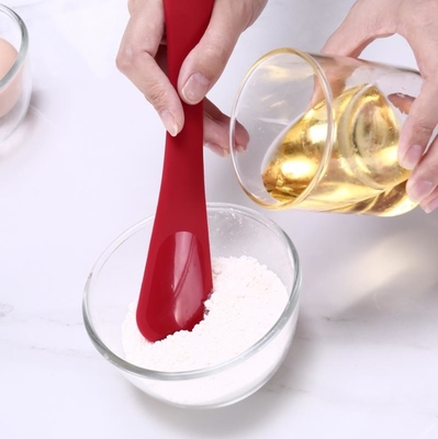 Cooking  Soft Silicone Spoon Spatula , Slim Silicone Turner Spatula Brush Baking Tools