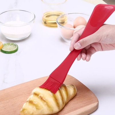 Cooking  Soft Silicone Spoon Spatula , Slim Silicone Turner Spatula Brush Baking Tools