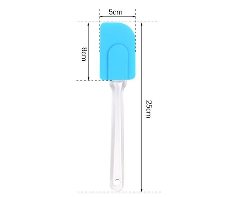 Angled Small Cookie Silicone Spoon Spatula Cooking Tool Practical