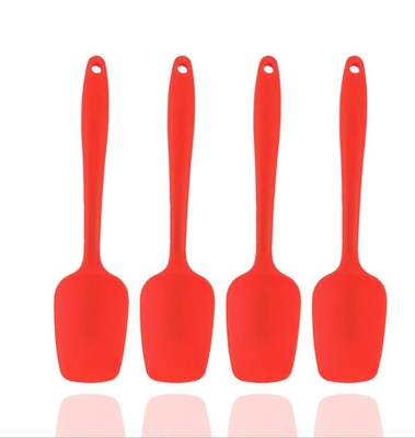 Slotted Mini Rubber Silicone Spoon Spatula Set Durable For Cooking
