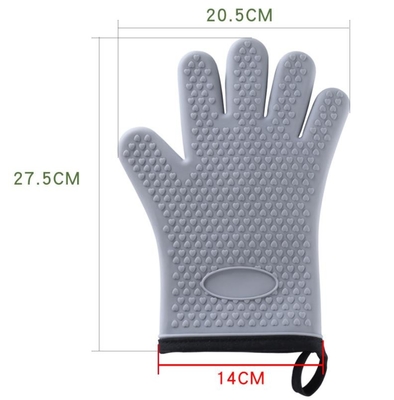 Bakery Silicone Bbq Gloves , Flexible Silicone Rubber Gloves For Grilling