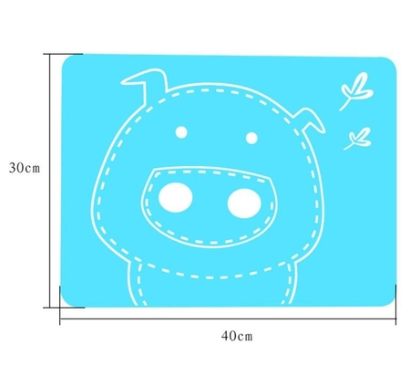 Cartoon Image Silicone Kids Product Multi Colorful Heat Resistant Food Placed