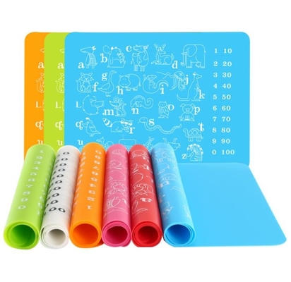 Animal Printing Silicone Kids Product , Kids Silicone Placemat For Toddlers