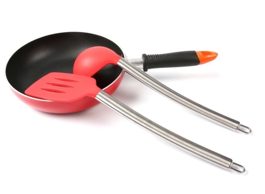 5 pcs sets silicone kitchen tool  sets with stainless steel handle