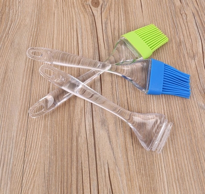 XL size Transparent plastic handle Food Grade Silicone Baking Brush Tool