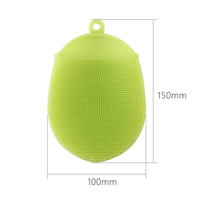Food Grade Silicone Washing Brushes kitchen tools in Oval shape