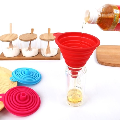 Large size Foldable styles Food Grade Silicone Funnel Kitchen tools