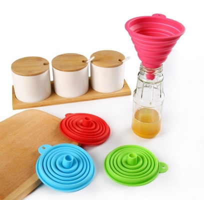 Large size Foldable styles Food Grade Silicone Funnel Kitchen tools