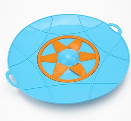 BPA Free FDA Food Grade   Steaming Silicone Spill-proof Pot Pan Cover