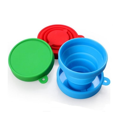 190ML style BPA Free Food Grade Collapsible Silicone Folding cup