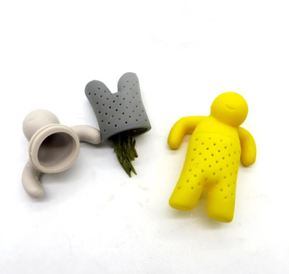 BPA Free Mr Tea FDA standard Silicone Tea infuser Man with box package available