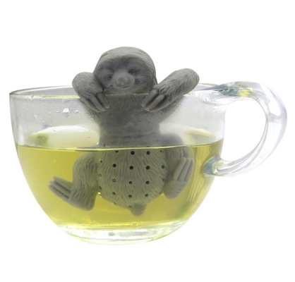 Animal sloth shaped Grey Color   Food Grade Silicone Tea infuser BPA Free
