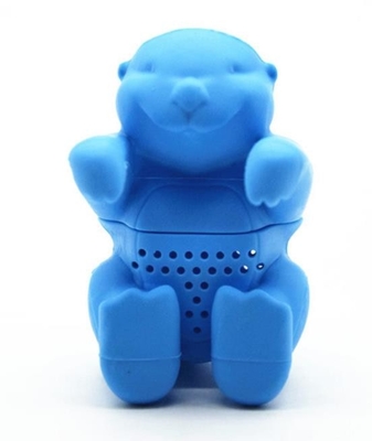 BPA Free Animal  Otter Shaped design Food Grade Silicone Tea bags