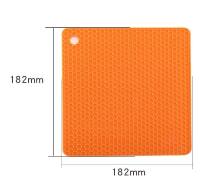 Small Honeycomb Silicone Kitchen Tools Plated  18.2*18.2*0.6cm For Baby