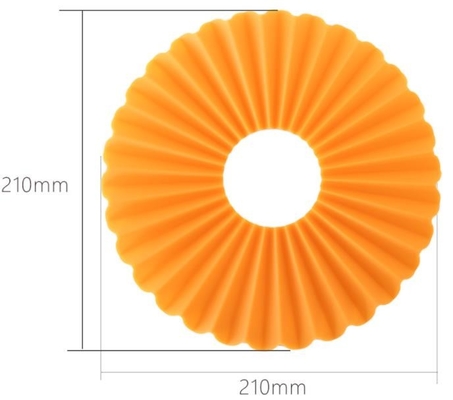 Corrugated Silicone Kitchen Tools , Round Silicone Placemats Non Slippery
