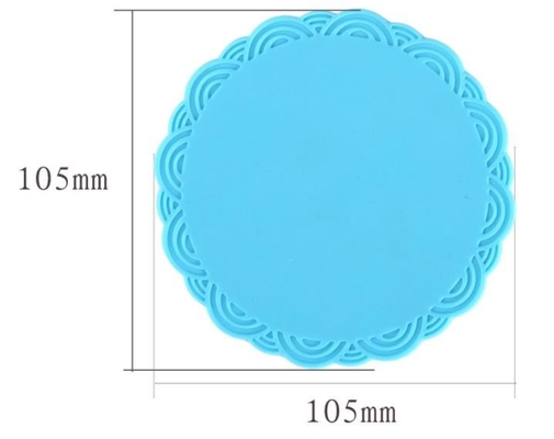 OEM ODM Colorful Silicone Kitchen Utensil Set Round Shape Anti Slip