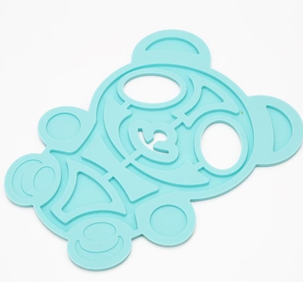 Bear Silicone Kitchen Tools , Heat Resistant Table Mats Insulated Kids Free