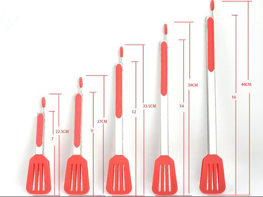 Slotted Turner Silicone Kitchen Items Custom Logo Printable Spatula Tong