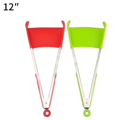 12 Inch Clever Silicone Kitchen Tools , Ilicone Kitchen Spoons Food Grade