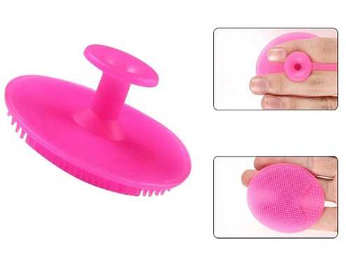 FDA Super Soft Oval Silicone Facial Cleaning Brush For Body And Face